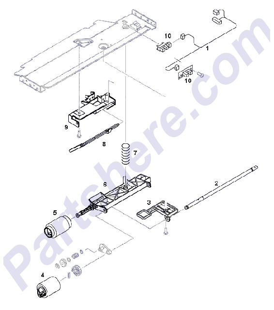 HP parts picture diagram for RG1-4221-000CN-C, RG1-4221-000CN-R, RG1-4221-000CN, RC1-0210-000CN, RC1-0211-000CN, RM1-0055-000CN